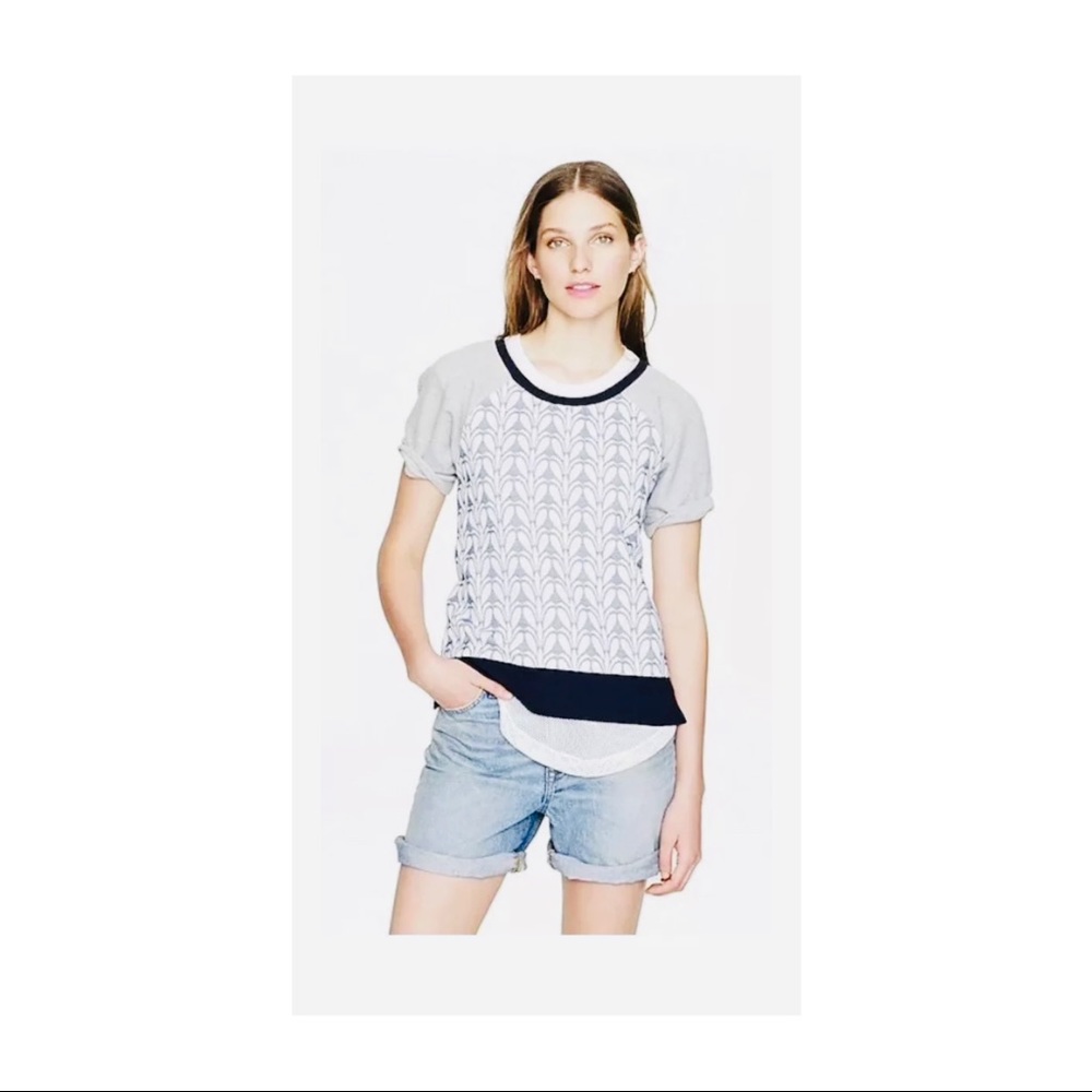 J Crew SOLD❌ Knit sweatshirt short sleeve sz xs